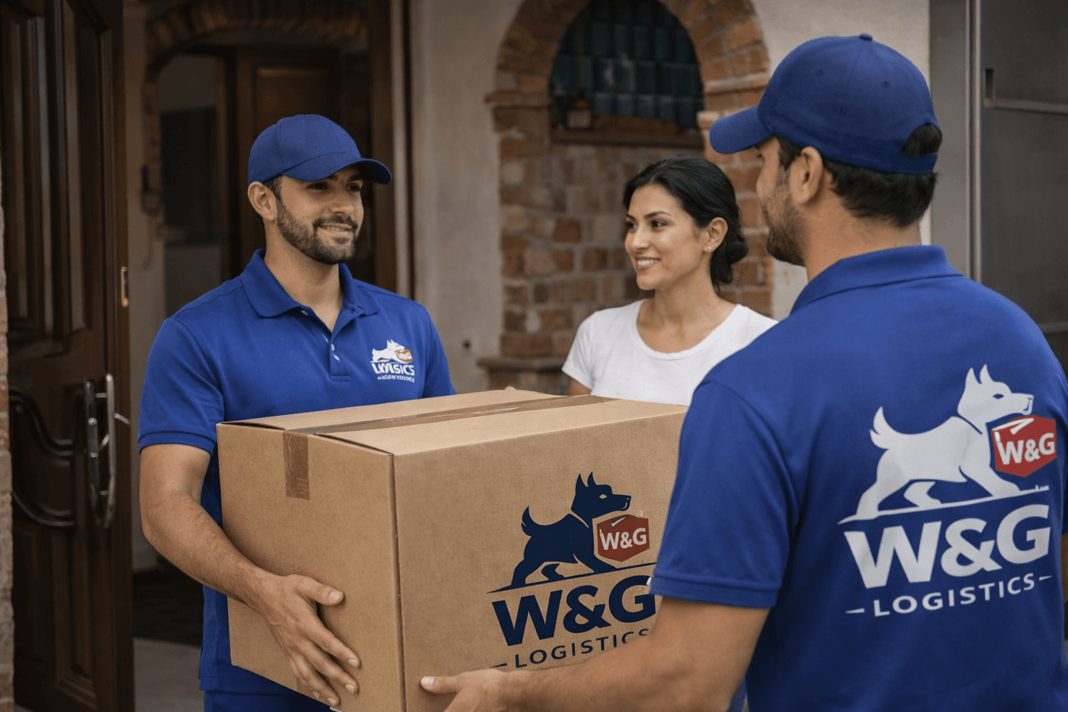 Equipo W&G Logistics entregando mudanza a cliente